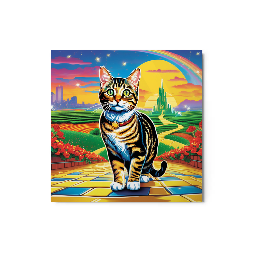 PugMug Custom Tabby Exotic Cat Metal Print