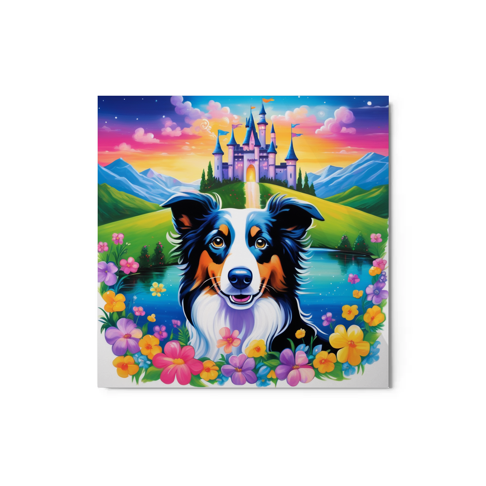 PugMug Custom Border Collie Metal Print