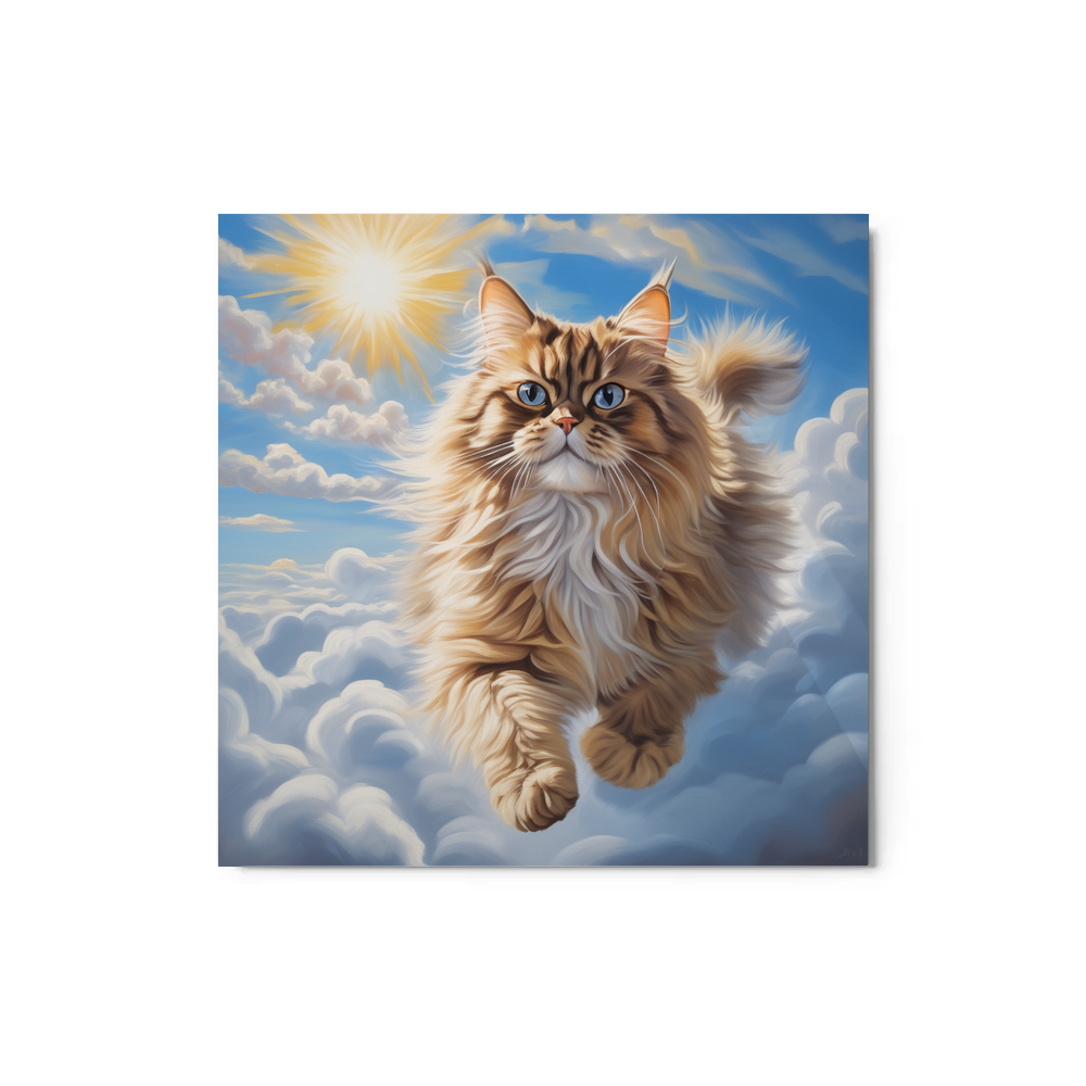 PugMug Custom Tabby Persian Cat Metal Print