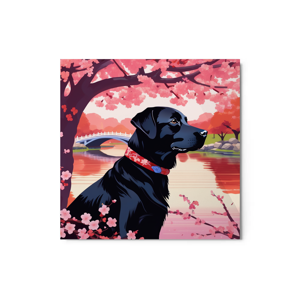 PugMug Custom Black Labrador Retriever Metal Print