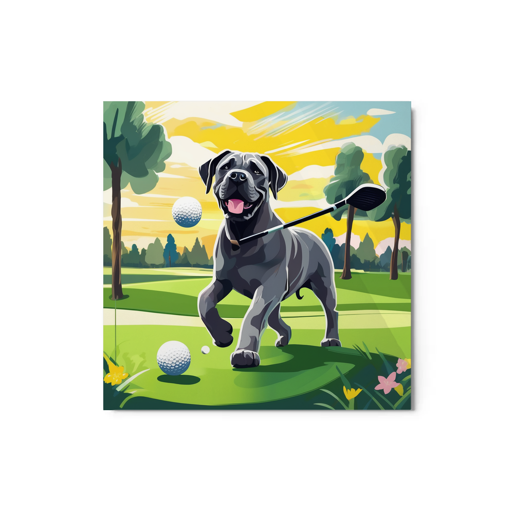 PugMug Custom Cane Corso Metal Print