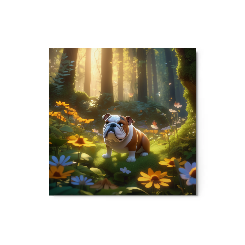 PugMug Custom Bulldog Metal Print