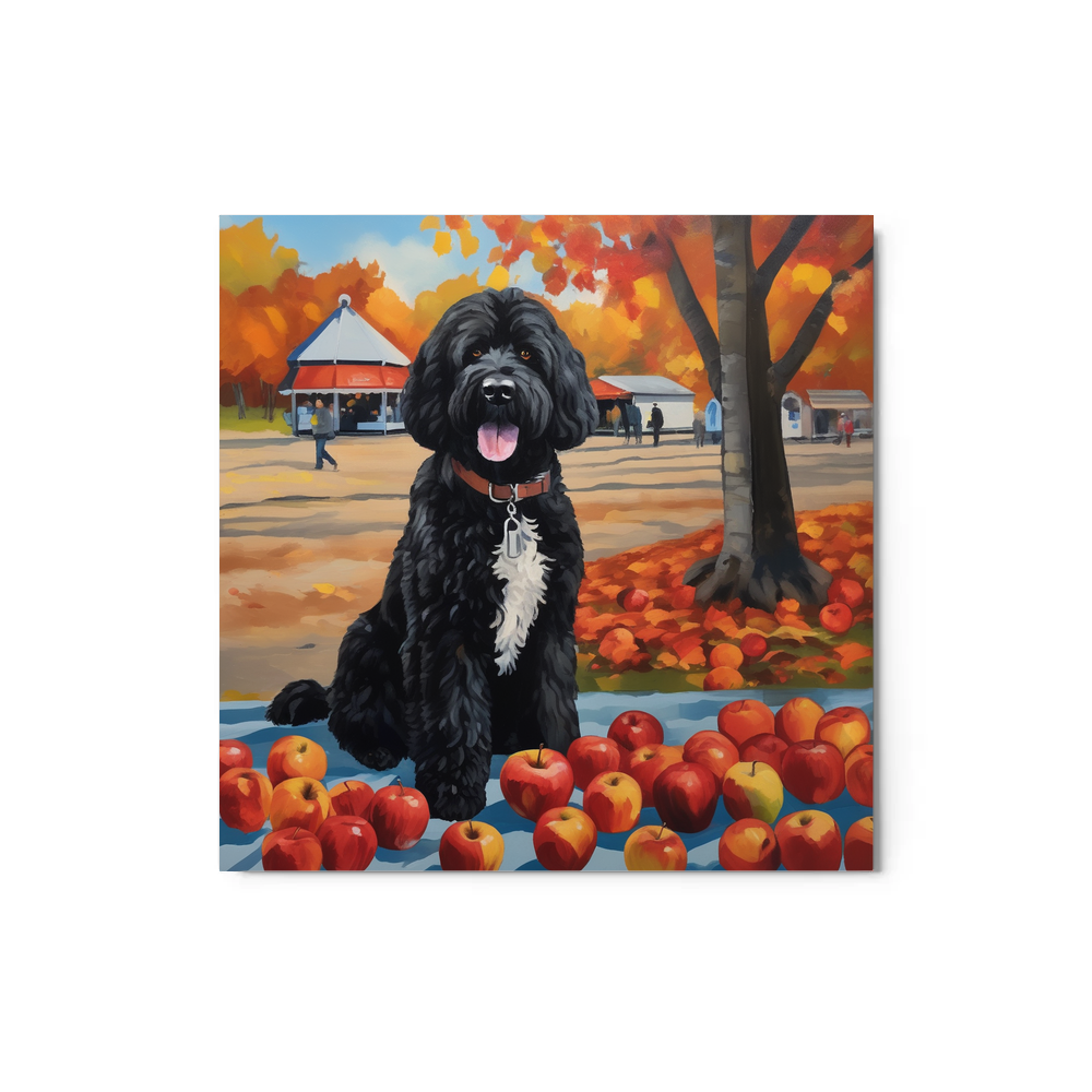 PugMug Custom Portuguese Water Dog Metal Print