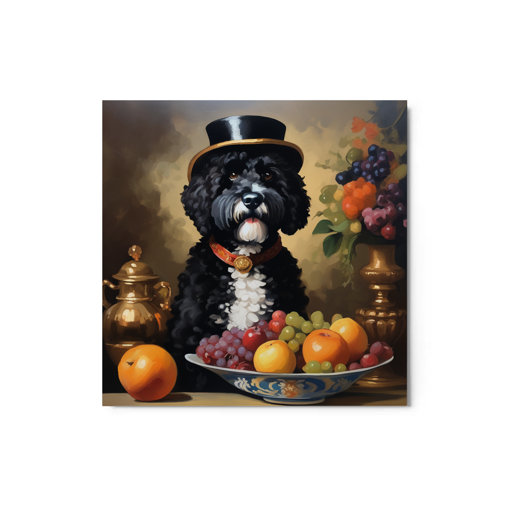 PugMug Custom Portuguese Water Dog Metal Print