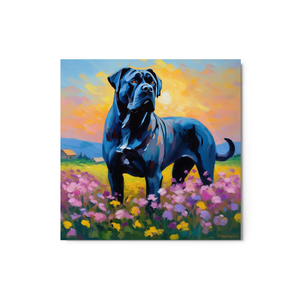 PugMug Custom Cane Corso Metal Print