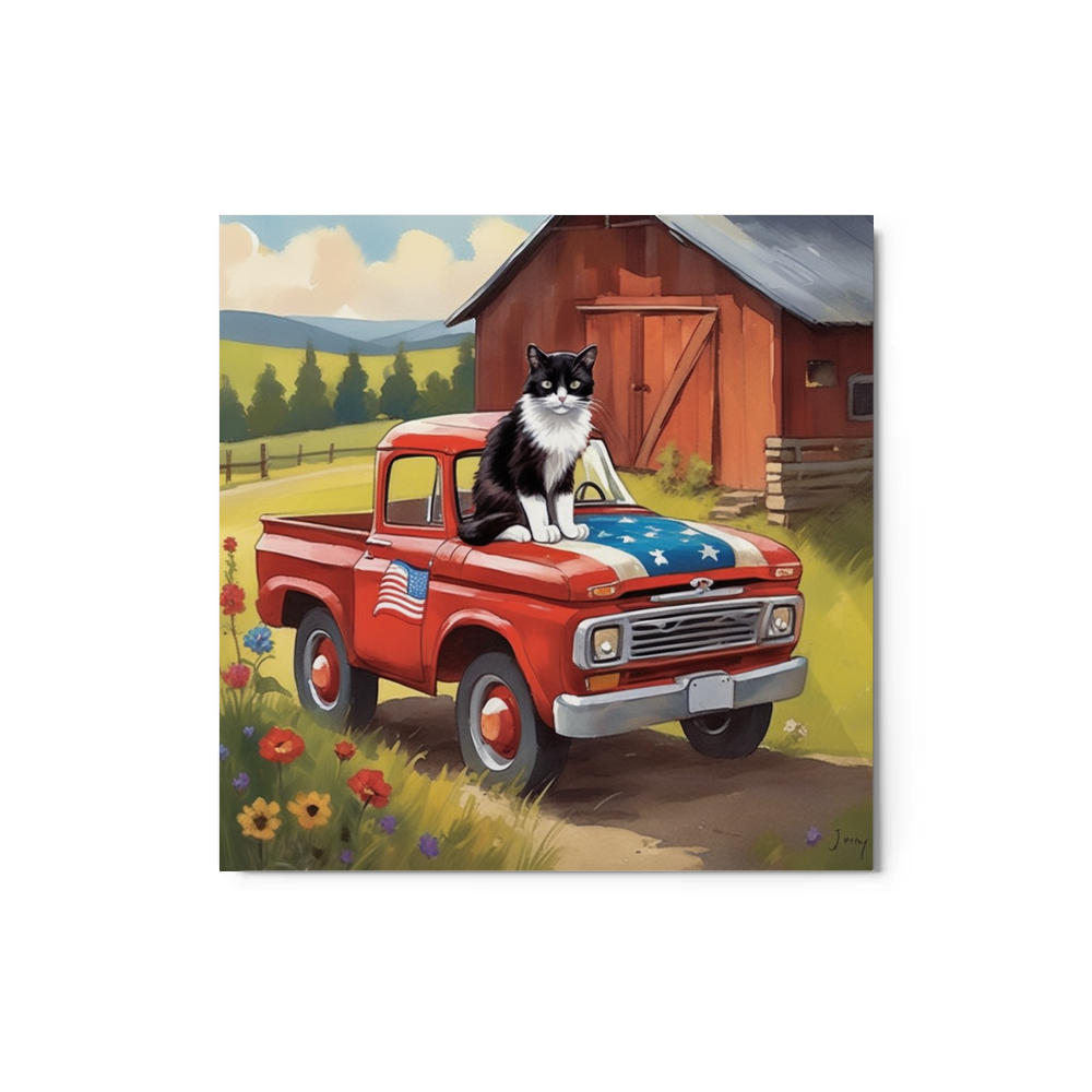PugMug Custom Peerie Metal Print