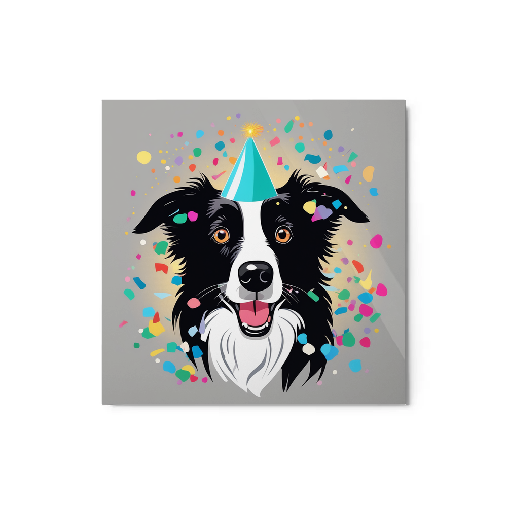 PugMug Custom Border Collie Metal Print