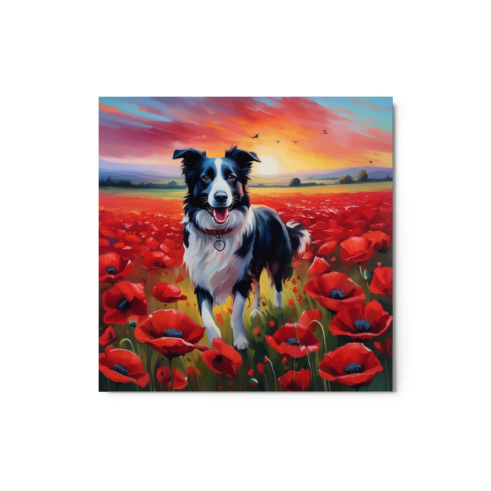 PugMug Custom Border Collie Metal Print