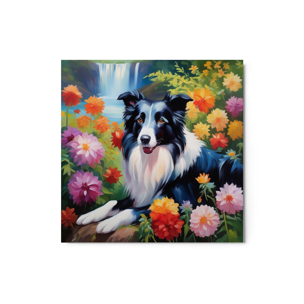 PugMug Custom Border Collie Metal Print