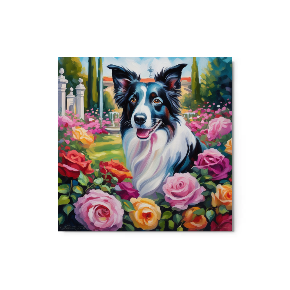 PugMug Custom Border Collie Metal Print