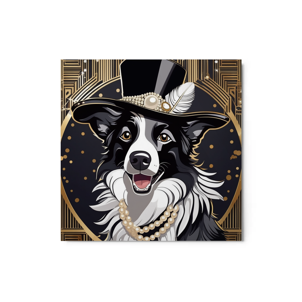 PugMug Custom Border Collie Metal Print