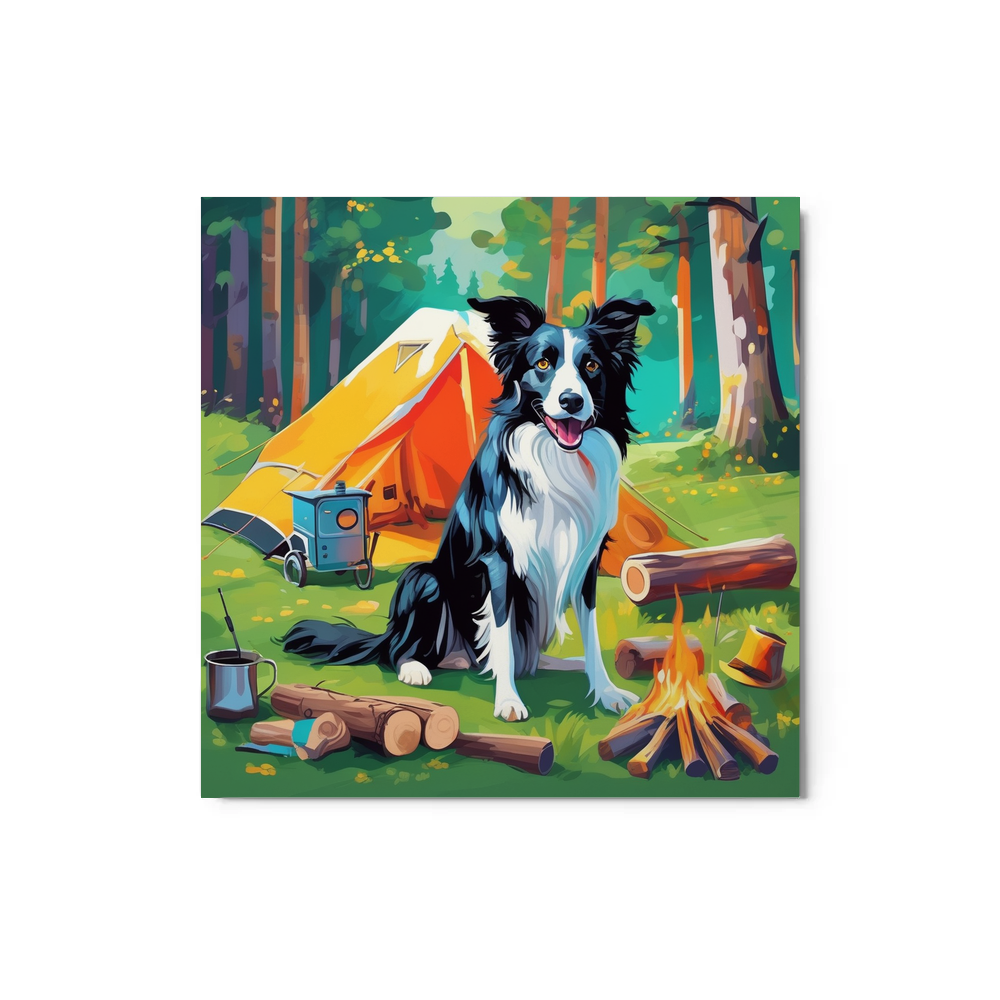 PugMug Custom Border Collie Metal Print