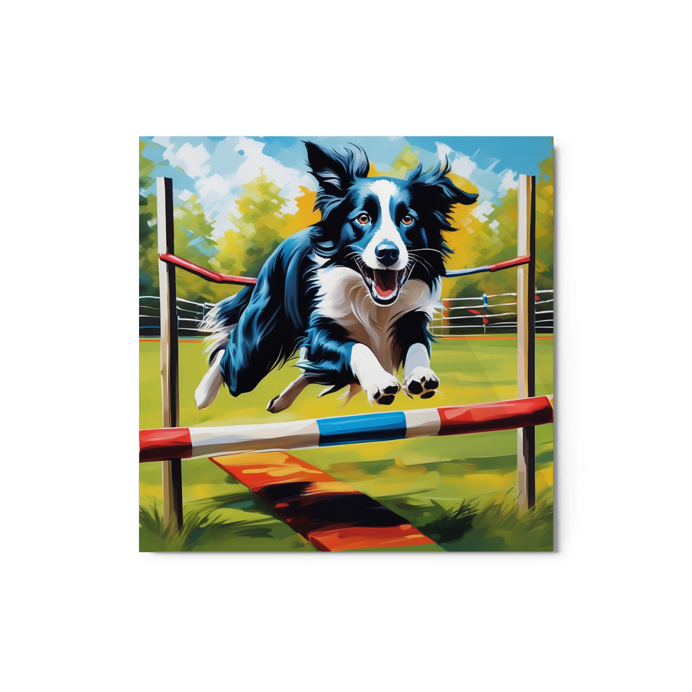 PugMug Custom Border Collie Metal Print