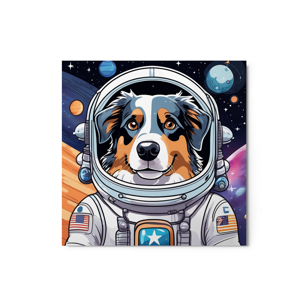 PugMug Custom Australian Shepherd Dog Metal Print
