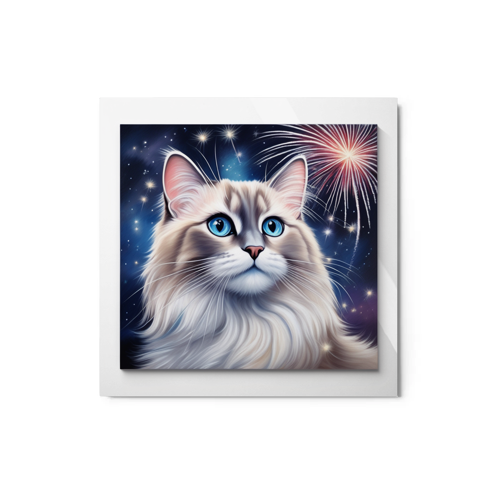 PugMug Custom Tabby Ragdoll Cat Metal Print