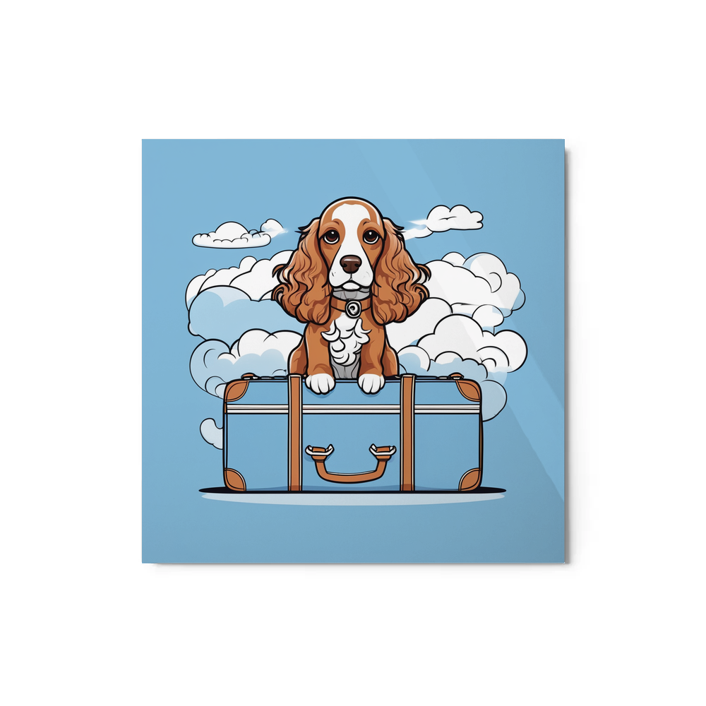 PugMug Custom English Cocker Spaniel Metal Print