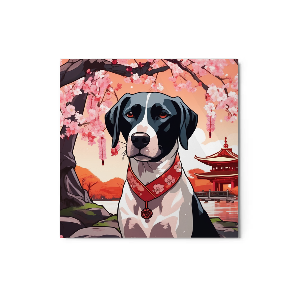 PugMug Custom Pointer Dog Metal Print