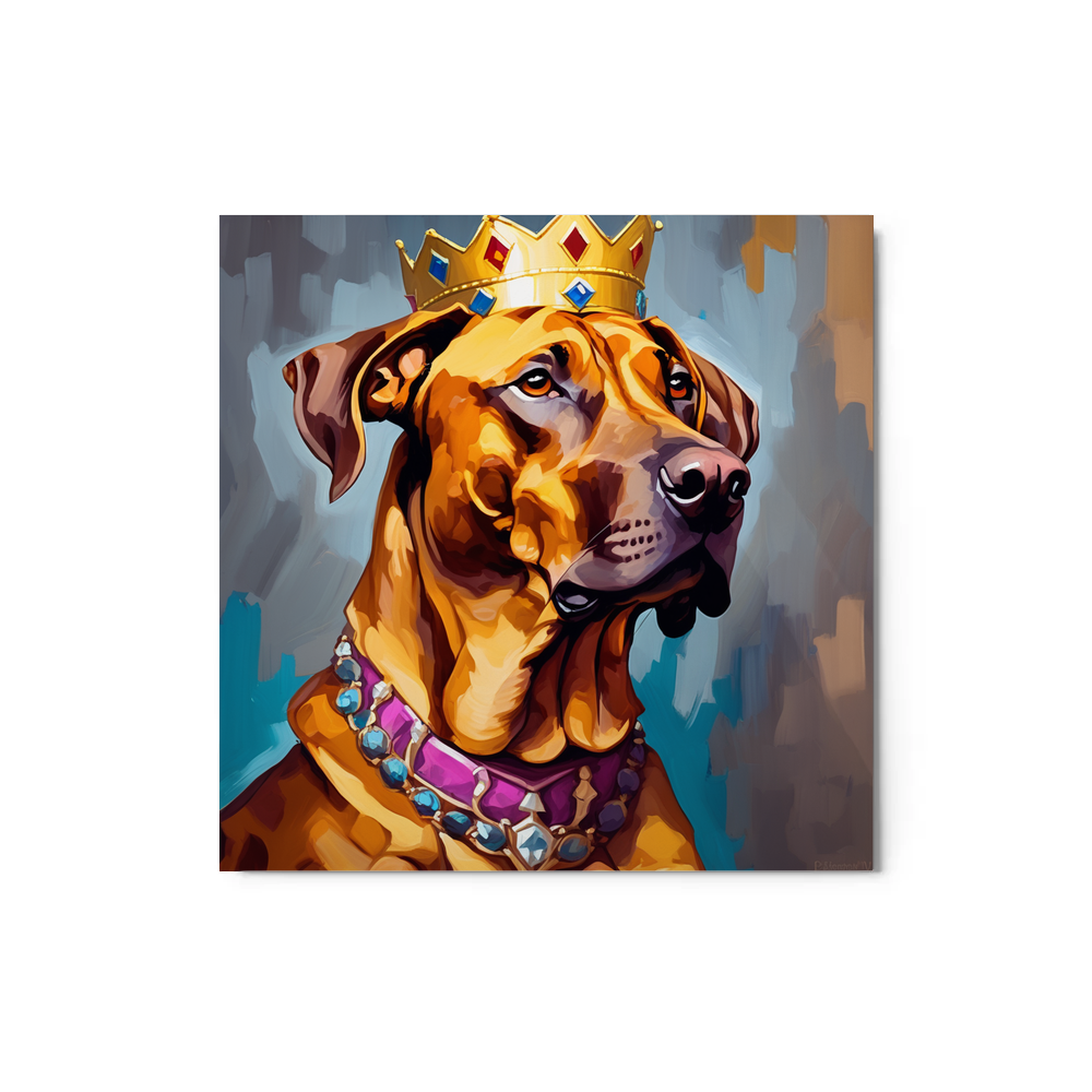 PugMug Custom Rhodesian Ridgeback Metal Print
