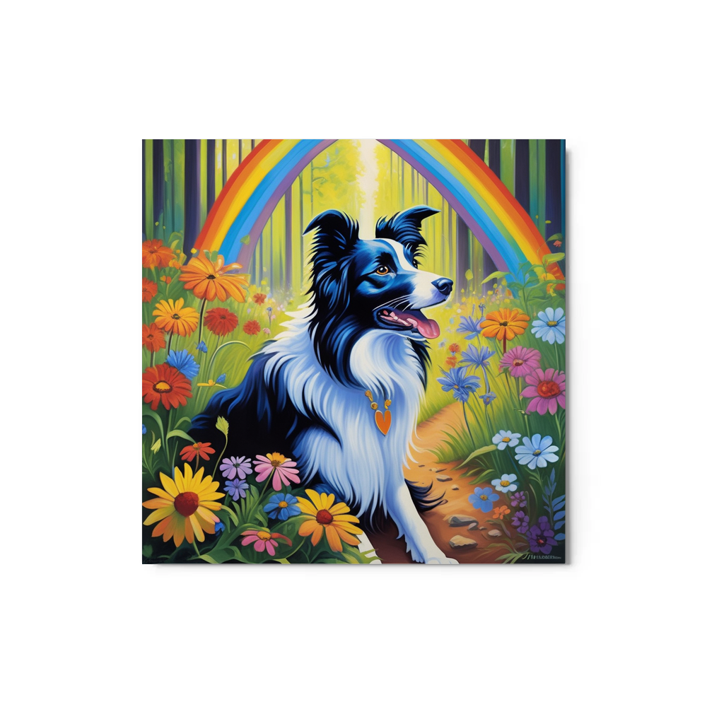 PugMug Custom Border Collie Metal Print