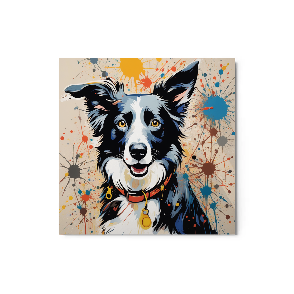 PugMug Custom Border Collie Metal Print