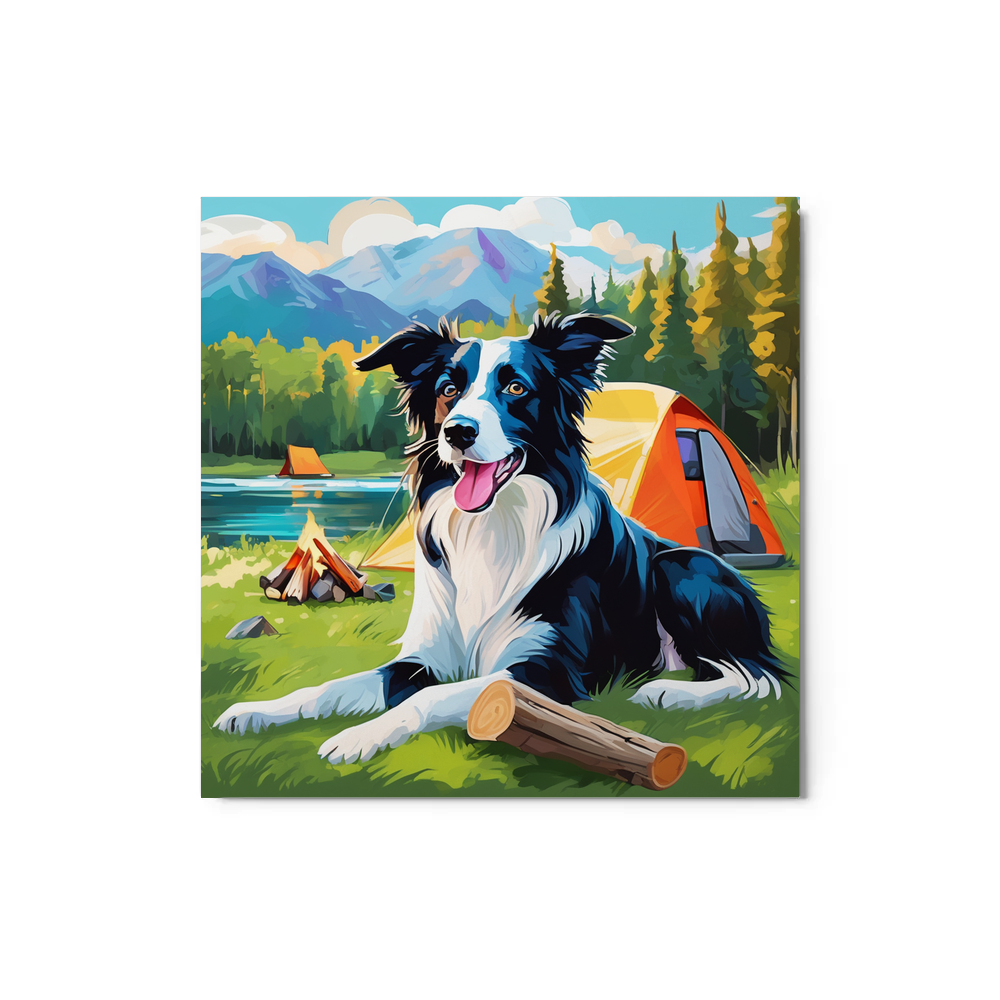 PugMug Custom Border Collie Metal Print