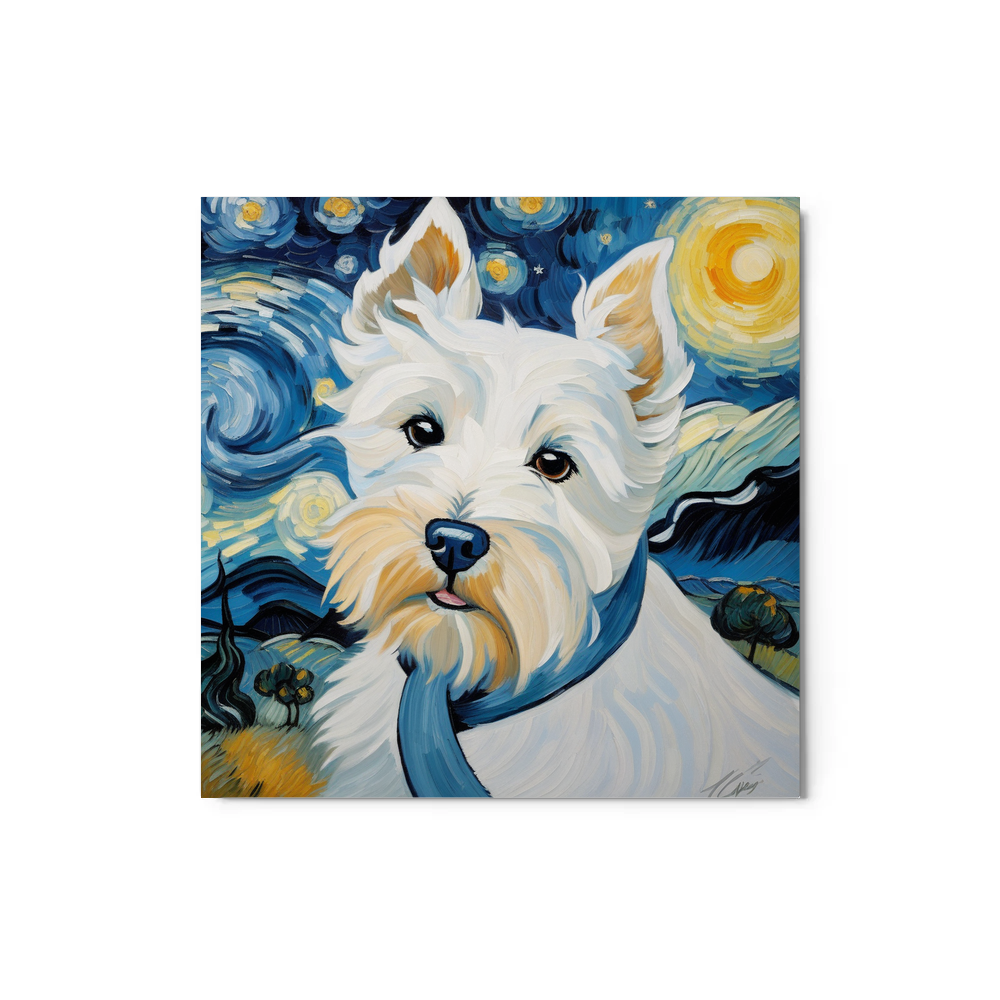 PugMug Custom West Highland White Terrier Metal Print