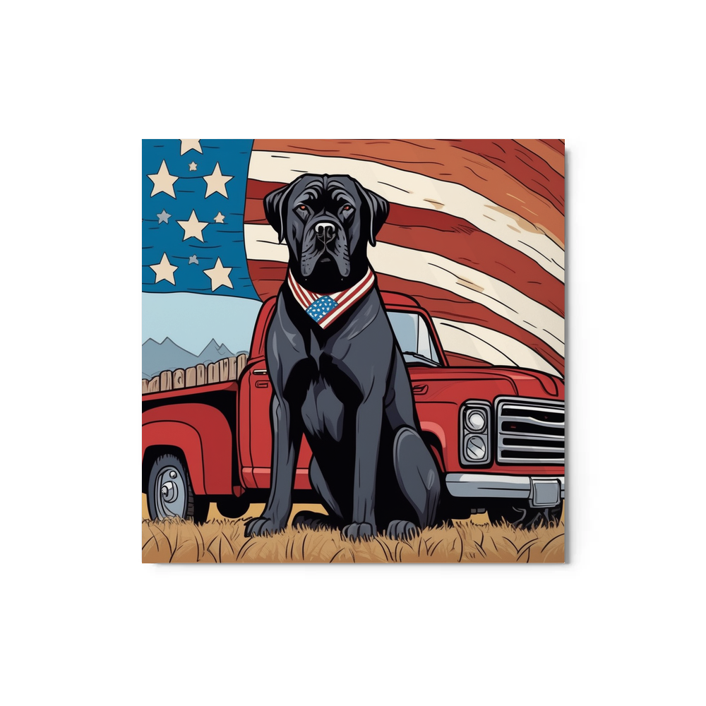 PugMug Custom Cane Corso Metal Print