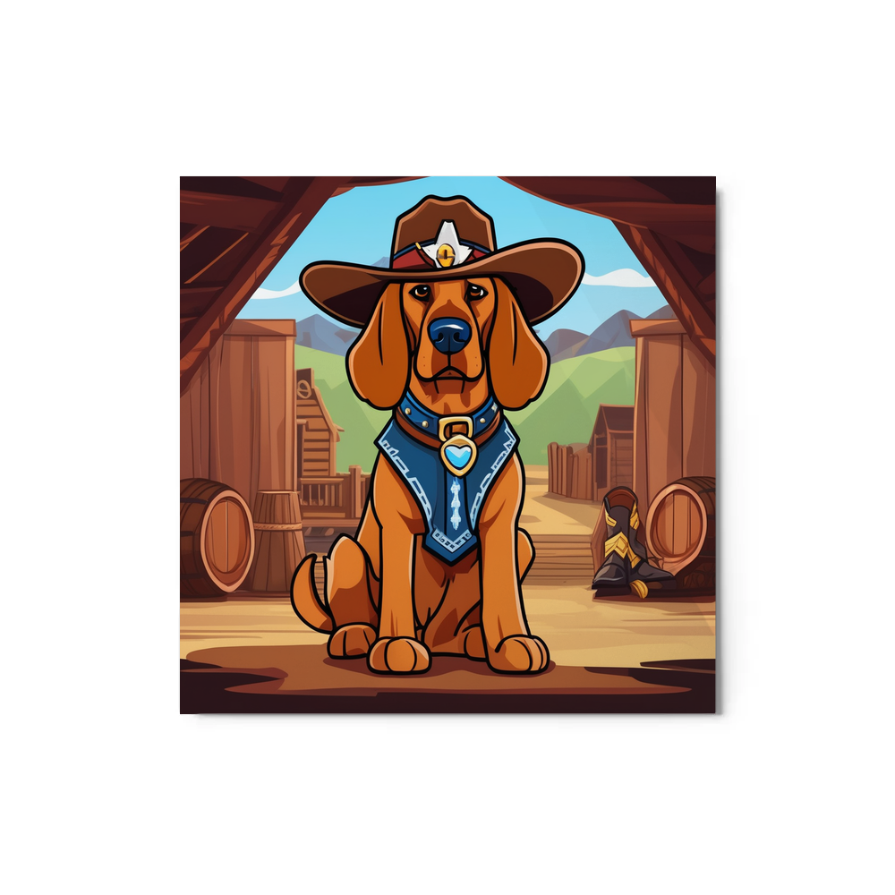 PugMug Custom Bloodhound Metal Print