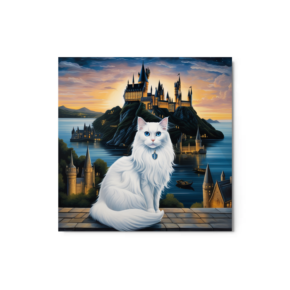 PugMug Custom White Ragdoll Cat Metal Print
