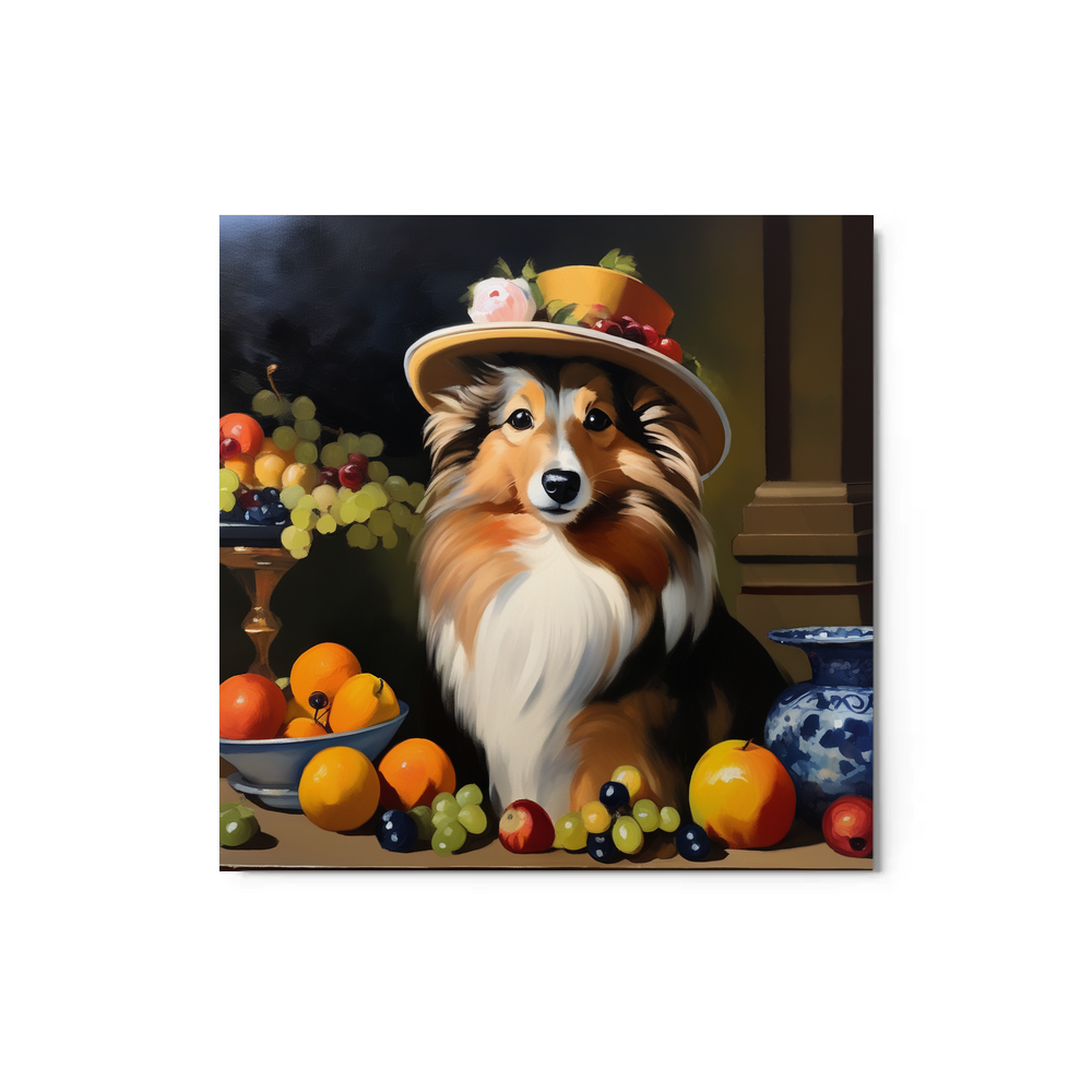 PugMug Custom Shetland Sheepdog Metal Print