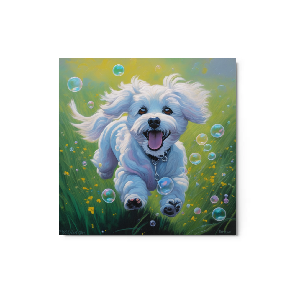 PugMug Custom Bichons Frise Metal Print