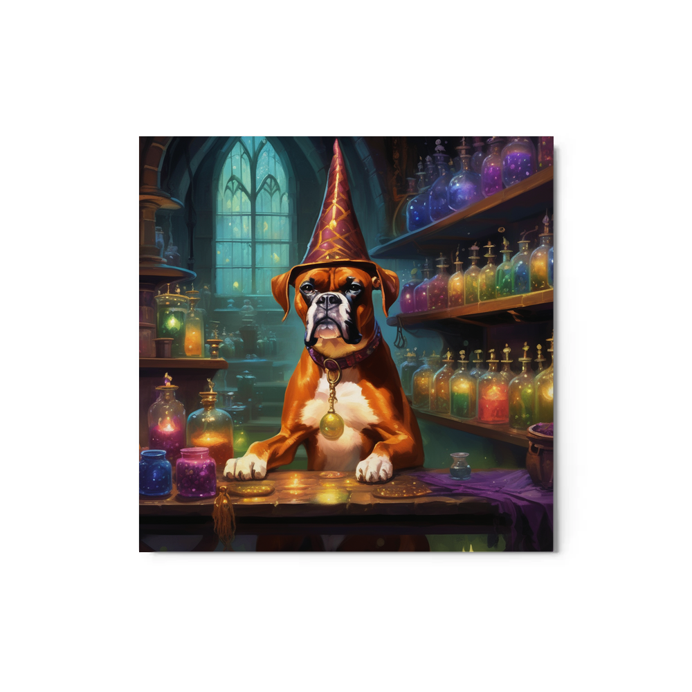 PugMug Custom Boxer Dog Metal Print