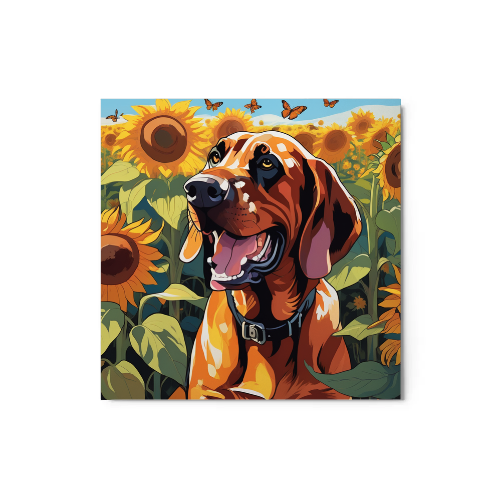 PugMug Custom Bloodhound Metal Print