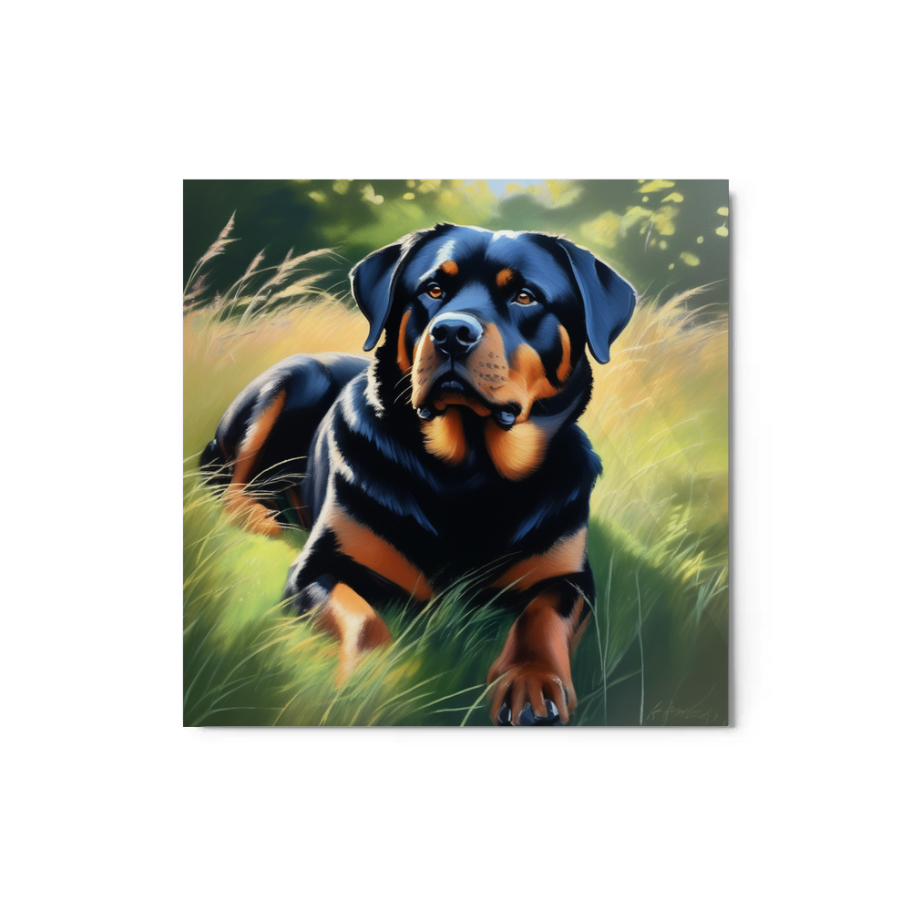 PugMug Custom Rottweiler Metal Print