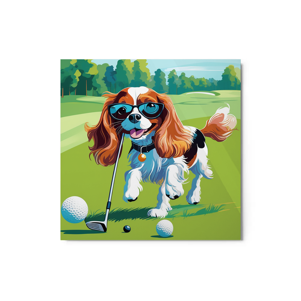 PugMug Custom Cavalier King Charles Spaniel Metal Print