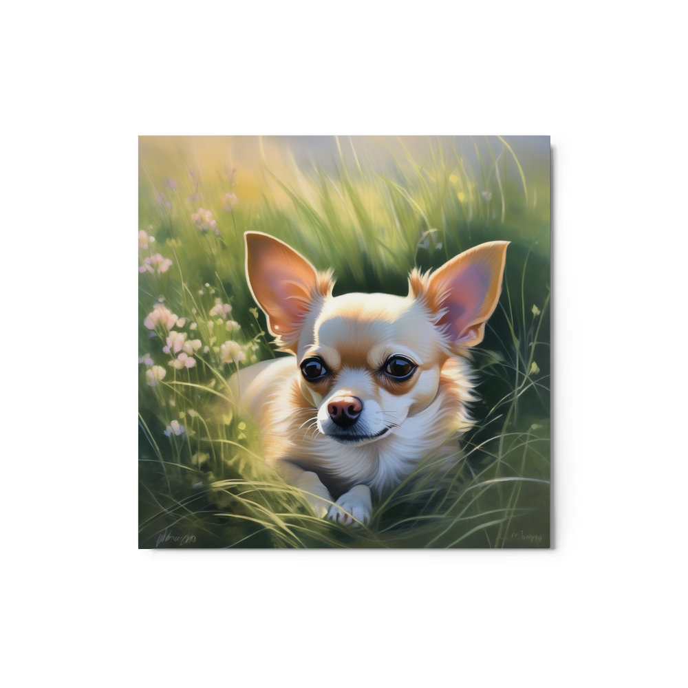 PugMug Custom Chihuahua Metal Print