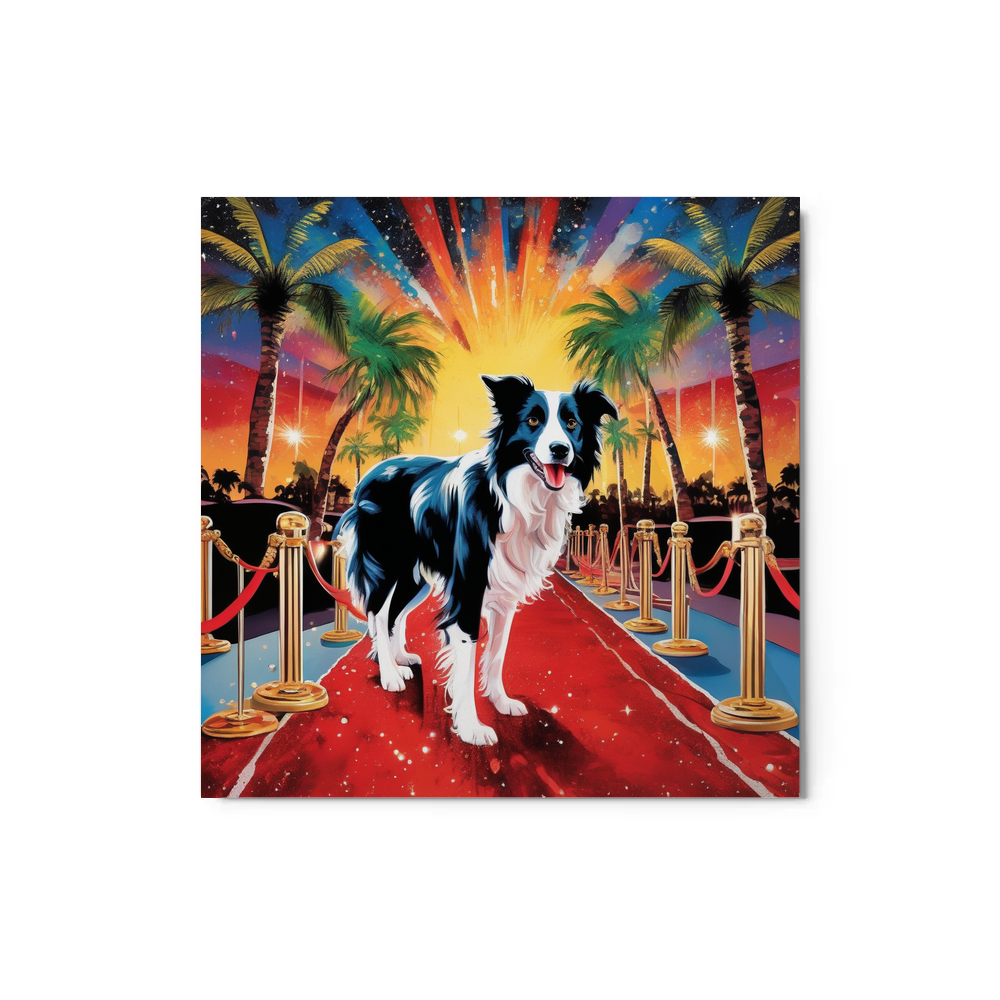 PugMug Custom Border Collie Metal Print
