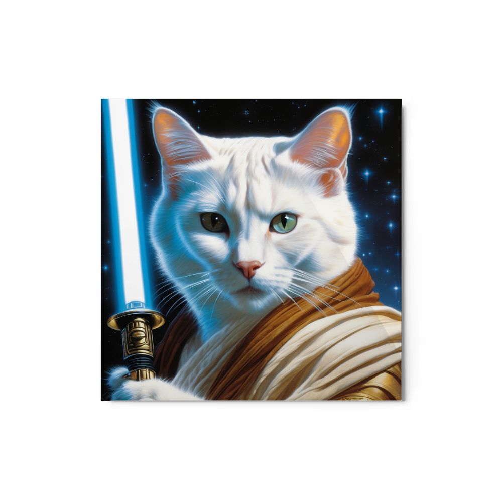 PugMug Custom White Exotic Cat Metal Print