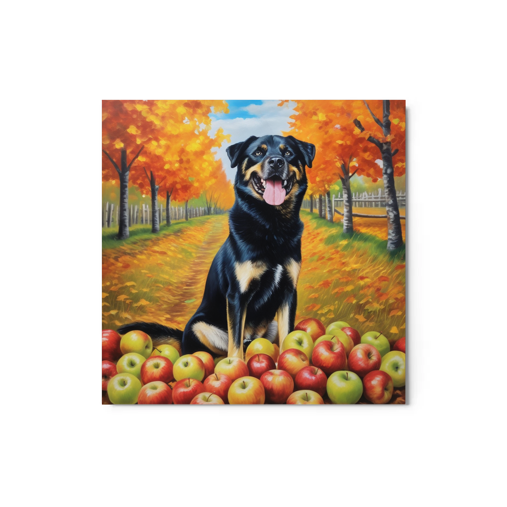 PugMug Custom Blue Metal Print