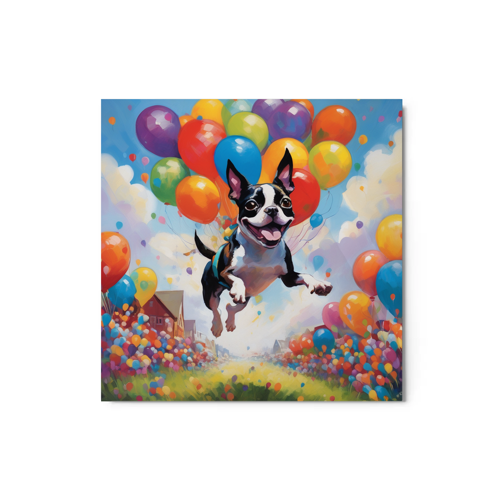 PugMug Custom Boston Terrier Metal Print