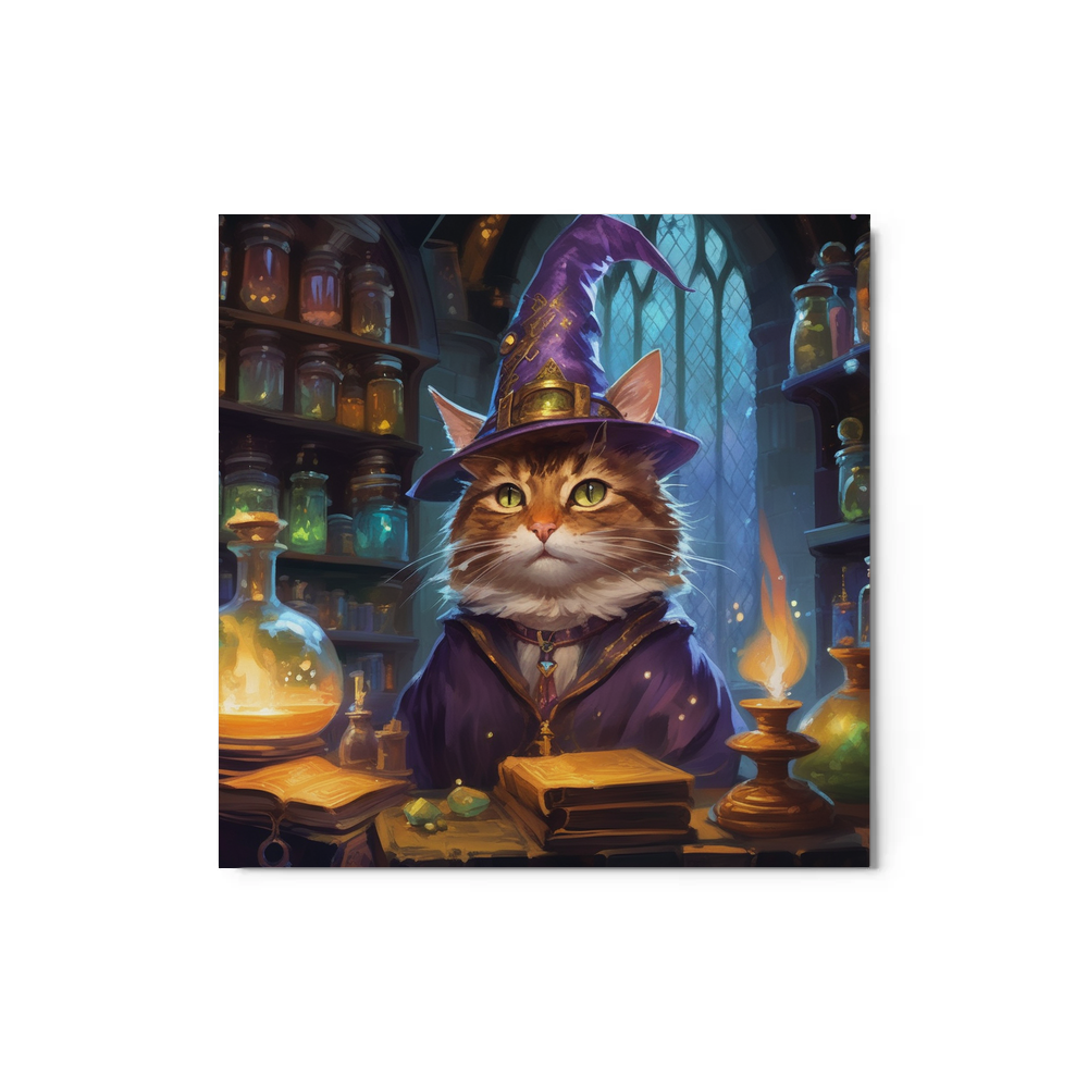 PugMug Custom Tabby Companion Cat Metal Print