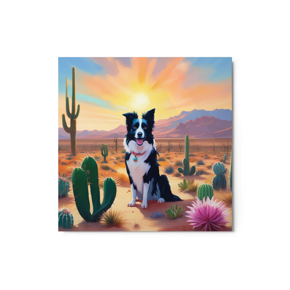 PugMug Custom Border Collie Metal Print