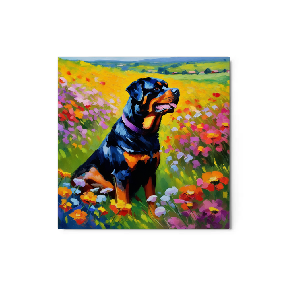PugMug Custom Rottweiler Metal Print