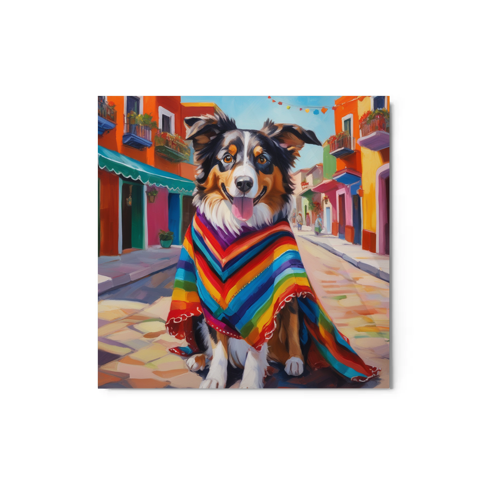 PugMug Custom Australian Shepherd Dog Metal Print