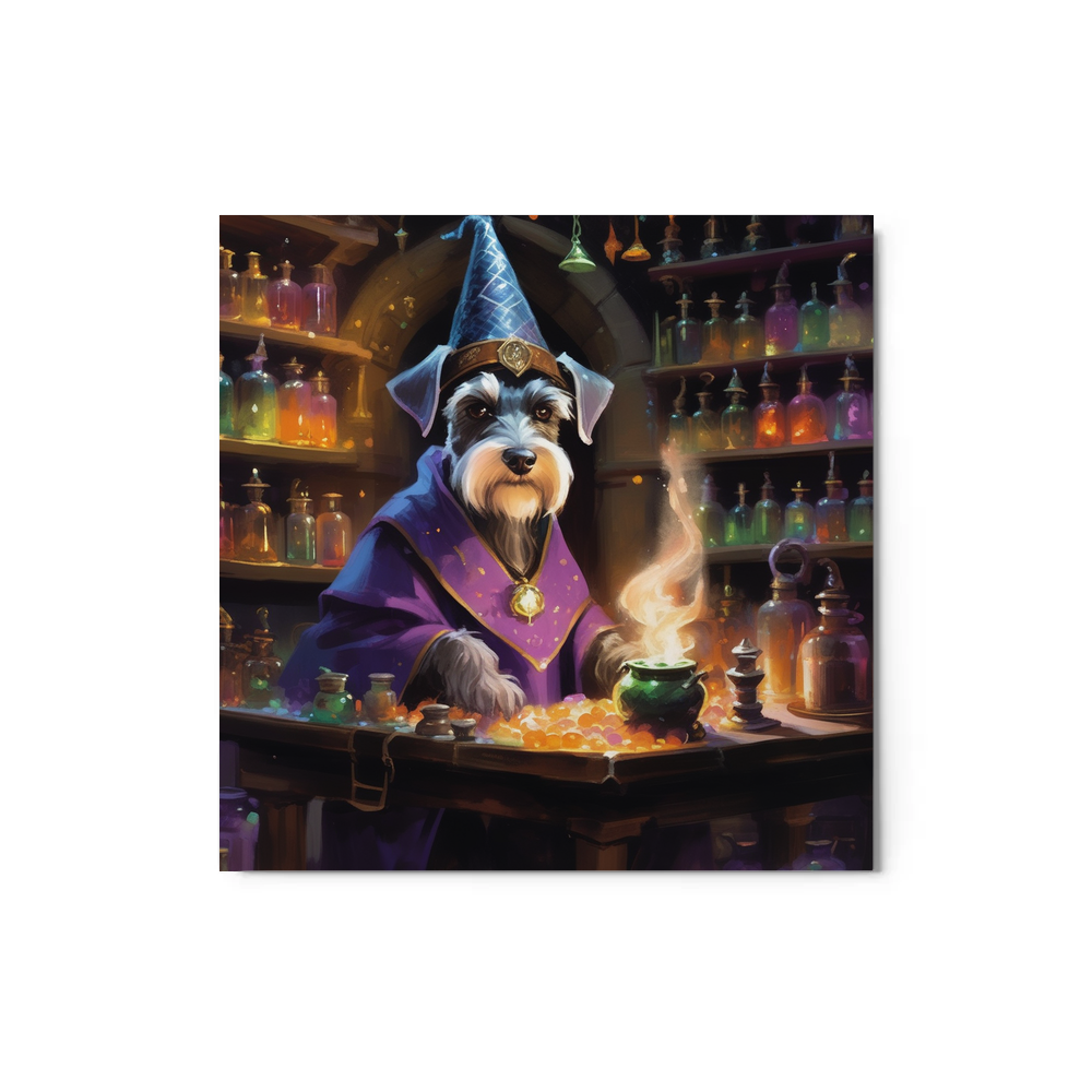 PugMug Custom Miniature Schnauzer Metal Print