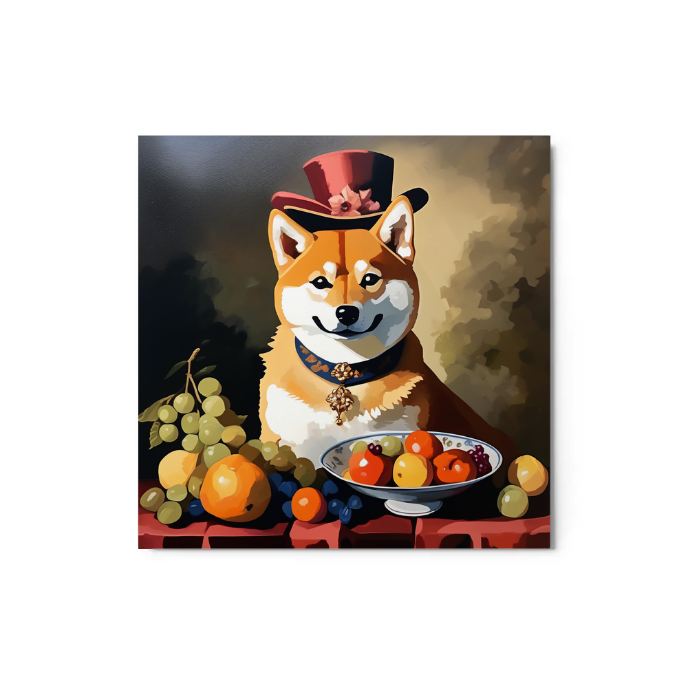 PugMug Custom Shiba Inu Metal Print