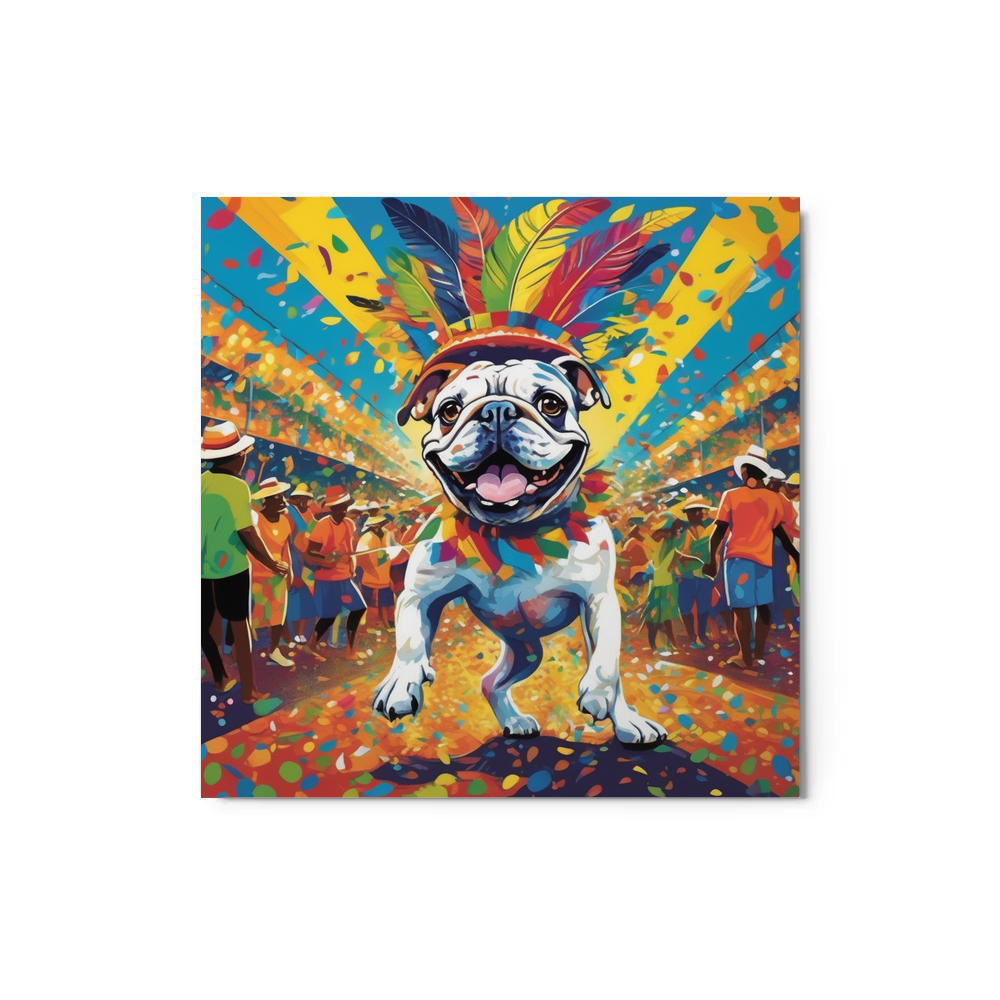 PugMug Custom Bulldog Metal Print