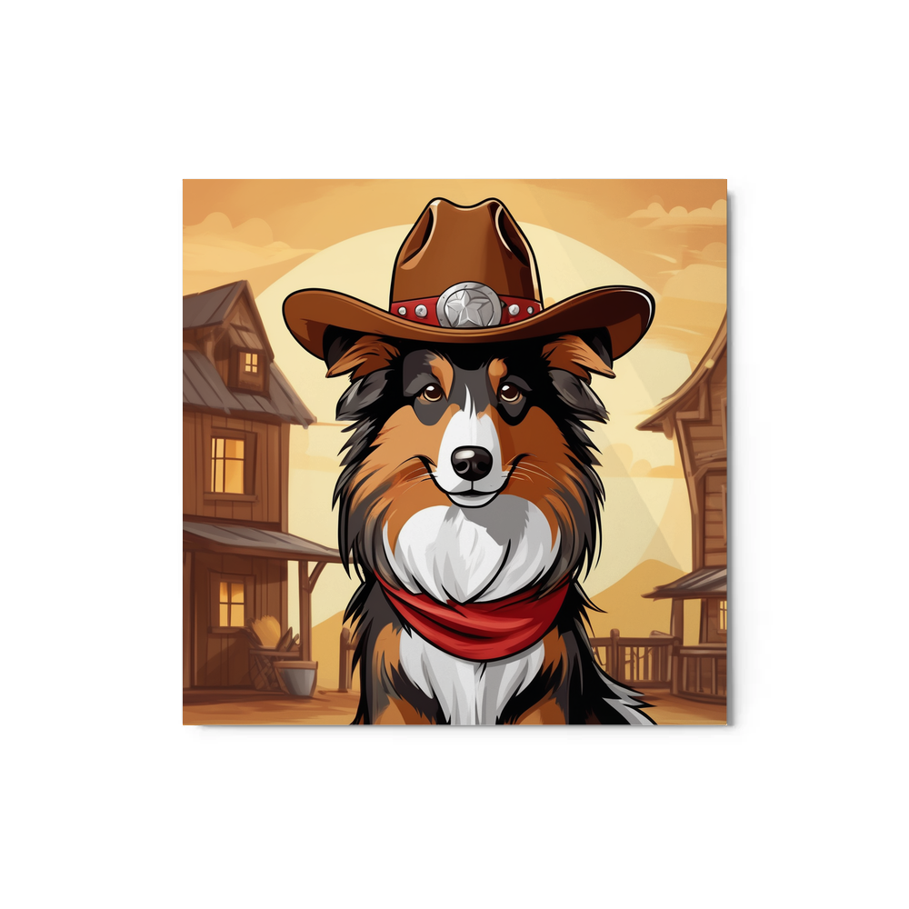 PugMug Custom Shetland Sheepdog Metal Print