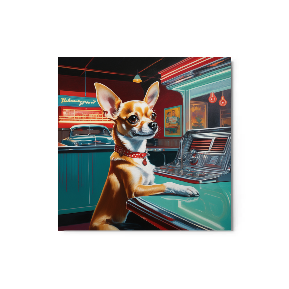 PugMug Custom Chihuahua Metal Print