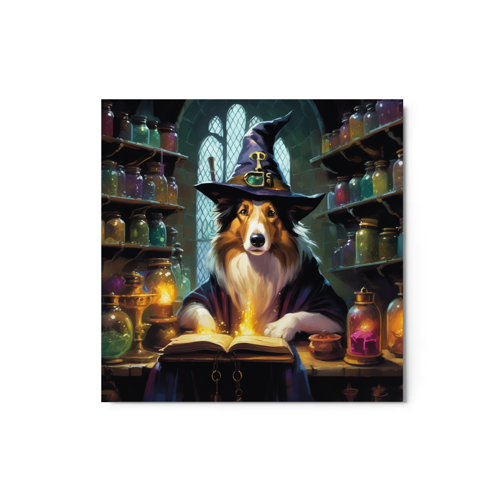 PugMug Custom Collie Metal Print